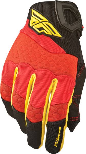 FLY RACING - F-16 GLOVES RED/BLACK SZ 1 - Image 1