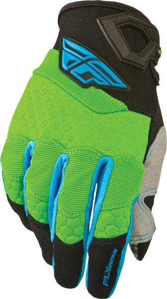 FLY RACING - F-16 GLOVES GREEN/BLACK SZ 1 - Image 1