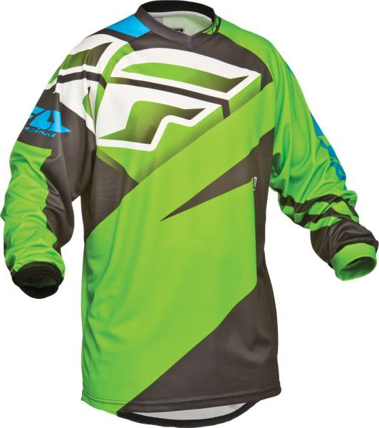 FLY RACING - F-16 JERSEY GREEN/BLACK 2X - Image 1