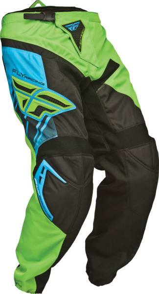 FLY RACING - F-16 PANT GREEN/BLACK SZ 18 - Image 1