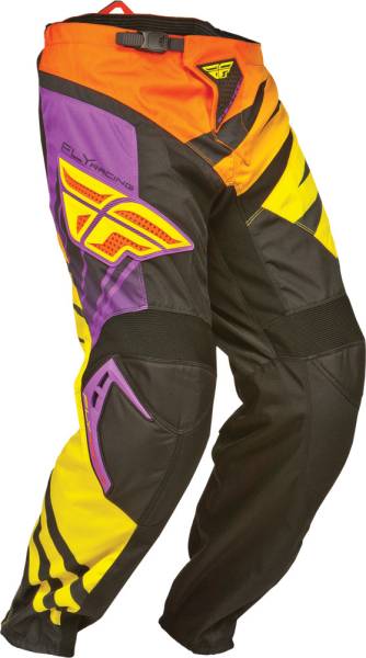 FLY RACING - F-16 PANT PURPLE/YELLOW/BLACK SZ 18 - Image 1