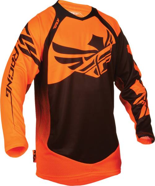 FLY RACING - EVOLUTION 2.0 CLEAN JERSEY BLACK/ORANGE S - Image 1