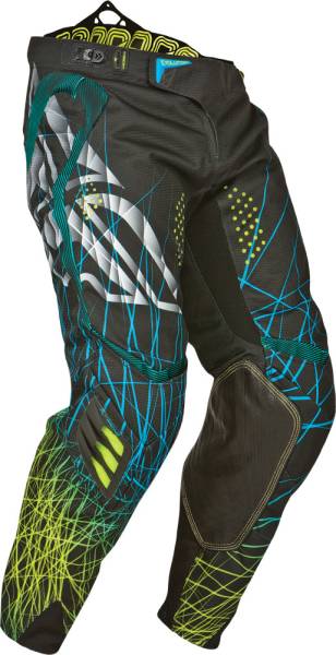 FLY RACING - EVOLUTION 2.0 SPIKE PANT BLACK/TEAL SZ 26 - Image 1