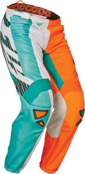 FLY RACING - KINETIC MESH-TECH DIVISION PANT TEAL/HI-VIS ORANGE SZ 26 - Image 1