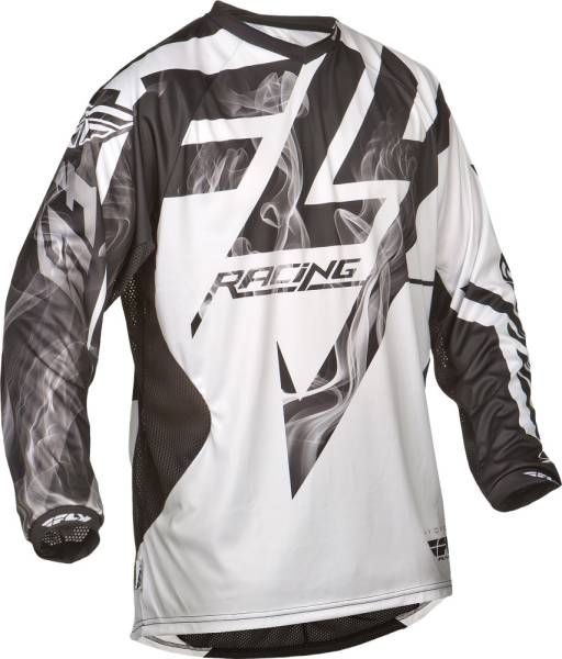 FLY RACING - LITE HYDROGEN JERSEY BLACK/WHITE 2X - Image 1