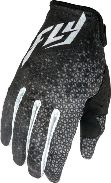 FLY RACING - LITE GLOVES BLACK/GREY SZ 10 - Image 1