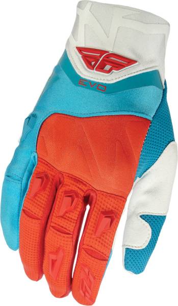 FLY RACING - EVOLUTION GLOVES RED/WHITE/BLUE SZ 6 - Image 1