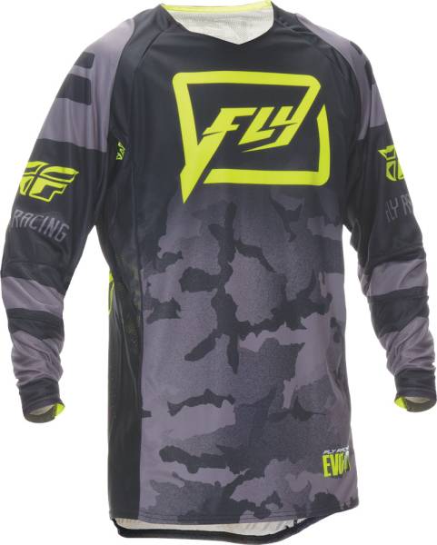 FLY RACING - EVOLUTION CODE 2.0 JERSEY BLACK/GREY 2X - Image 1