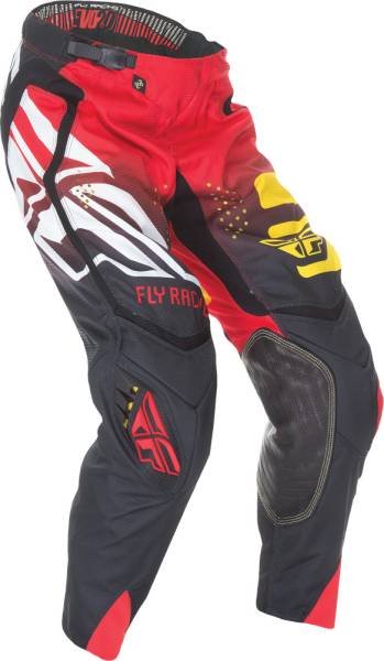 FLY RACING - EVOLUTION CODE 2.0 PANT BLACK/RED/YELLOW SZ 26 - Image 1