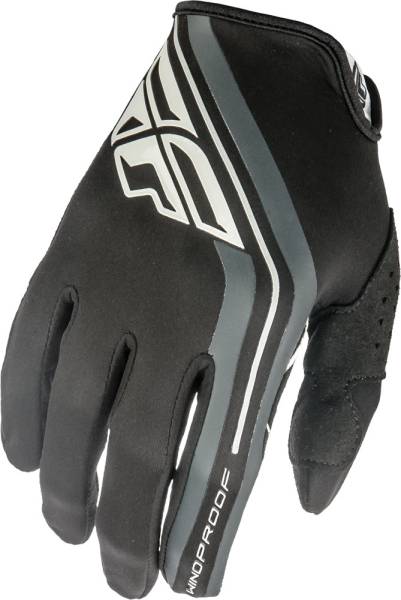 FLY RACING - WINDPROOF LITE GLOVES BLACK SZ 8 - Image 1