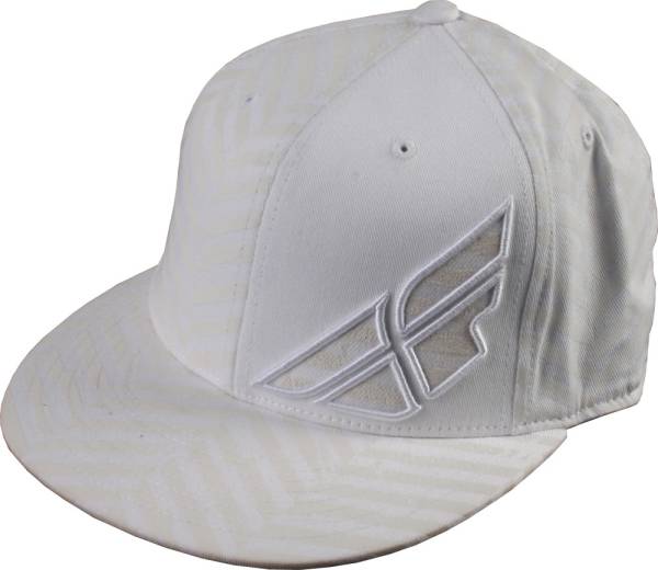 FLY RACING - HAT HERRINGBONE WHT L/XL - Image 1