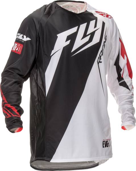 FLY RACING - EVOLUTION SWITCHBACK 2.0 JERSEY BLACK/WHITE 2X - Image 1