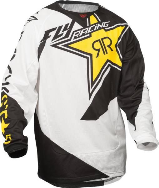 FLY RACING - KINETIC MESH ROCKSTAR JERSEY YELLOW/BLACK 2X - Image 1