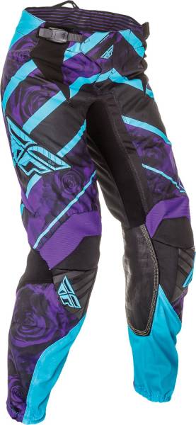 FLY RACING - KINETIC LADIES RACE PANT PURPLE/BLUE SZ 20 - Image 1