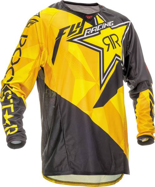 FLY RACING - KINETIC ROCKSTAR JERSEY YELLOW/BLACK 2X - Image 1