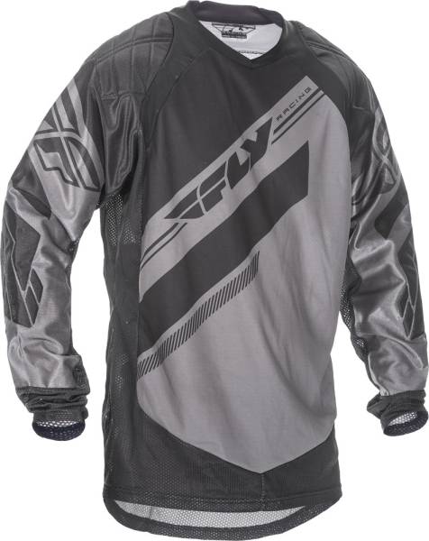 FLY RACING - PATROL XC JERSEY GREY/BLACK 2X - Image 1