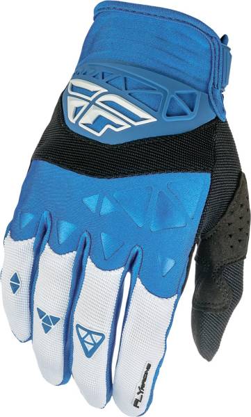 FLY RACING - F-16 GLOVES BLUE/WHITE SZ 1 - Image 1