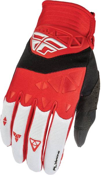 FLY RACING - F-16 GLOVES RED/WHITE SZ 1 - Image 1