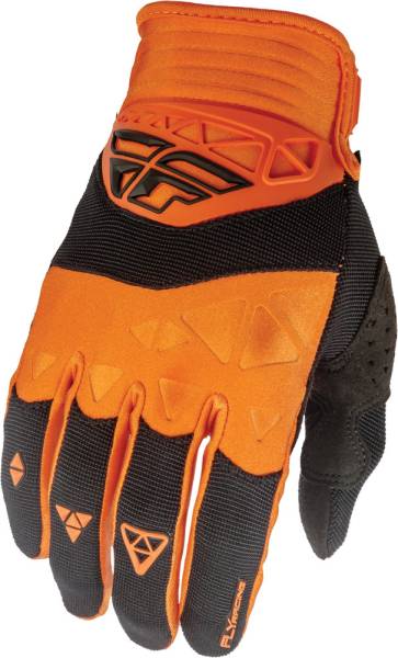 FLY RACING - F-16 GLOVES ORANGE/BLACK SZ 1 - Image 1