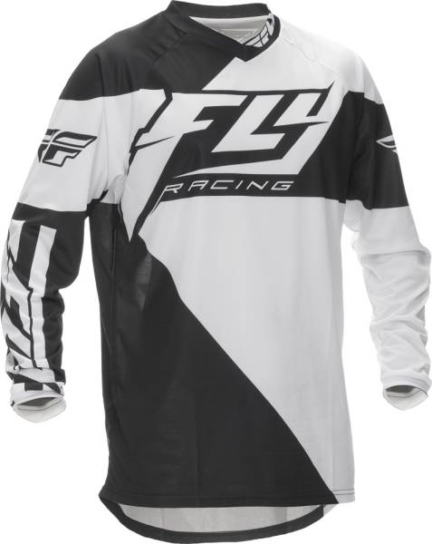 FLY RACING - F-16 JERSEY BLACK/WHITE 2X - Image 1