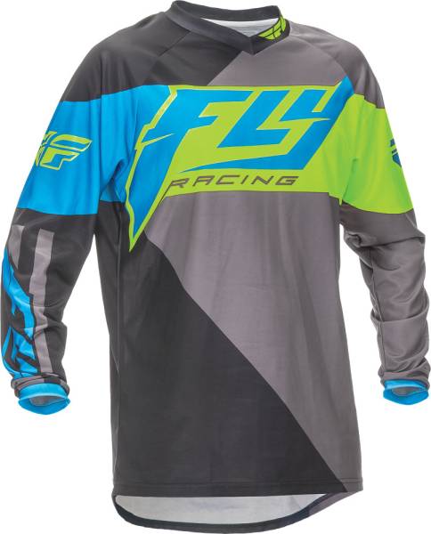 FLY RACING - F-16 JERSEY BLUE/HI-VIS 2X - Image 1