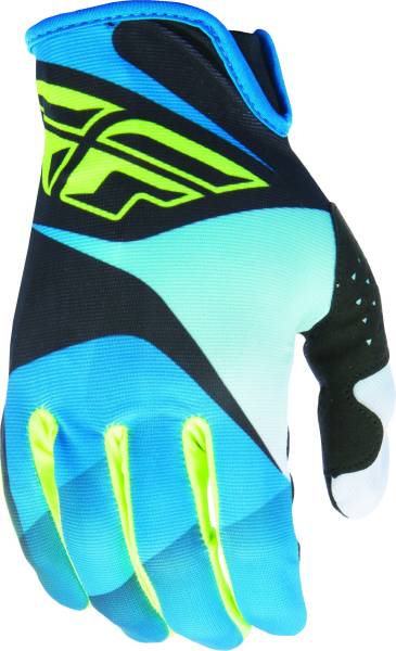 FLY RACING - LITE GLOVE BLUE/BLACK/HI-VIS SZ 4 YS - Image 1