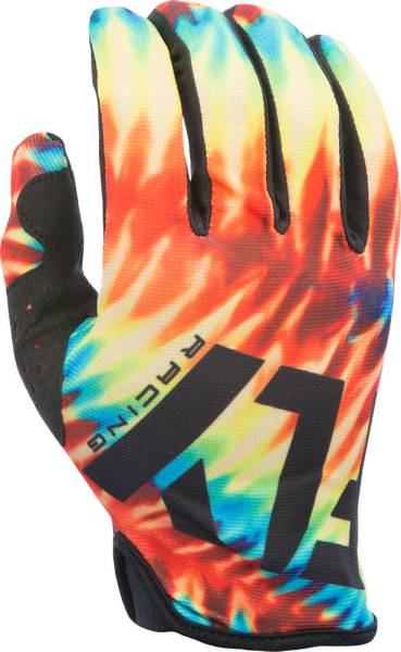 FLY RACING - LITE GLOVE TIE-DYE/BLACK LIMITED EDITION SZ 4 YS - Image 1