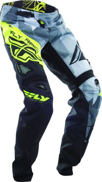 FLY RACING - BICYCLE CRUX PANT BLACK/HI-VIS SZ 18 YL - Image 1