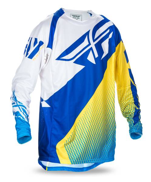 FLY RACING - EVO JERSEY BLUE/YELLOW/WHITE YX - Image 1