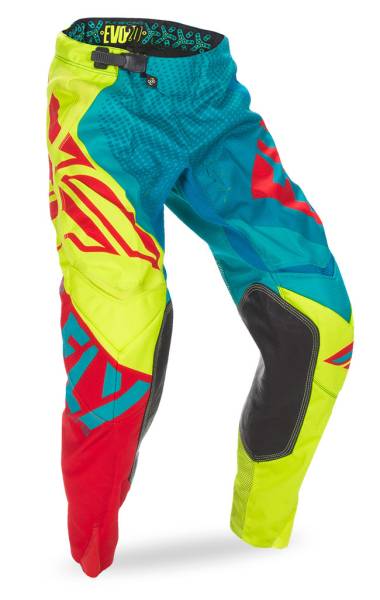 FLY RACING - EVOLUTION 2.0 PANT DARK TEAL/HI-VIS SZ 26 - Image 1