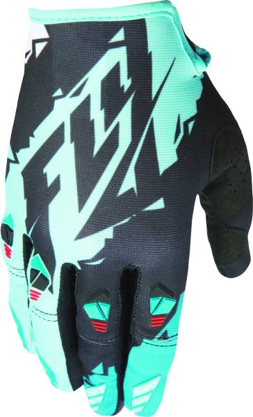 FLY RACING - KINETIC GLOVE BLACK/DARK TEAL SZ 7 XS - Image 1