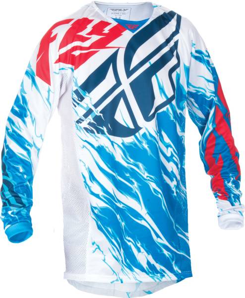 FLY RACING - KINETIC RELAPSE JERSEY RED/WHITE/BLUE 2X - Image 1