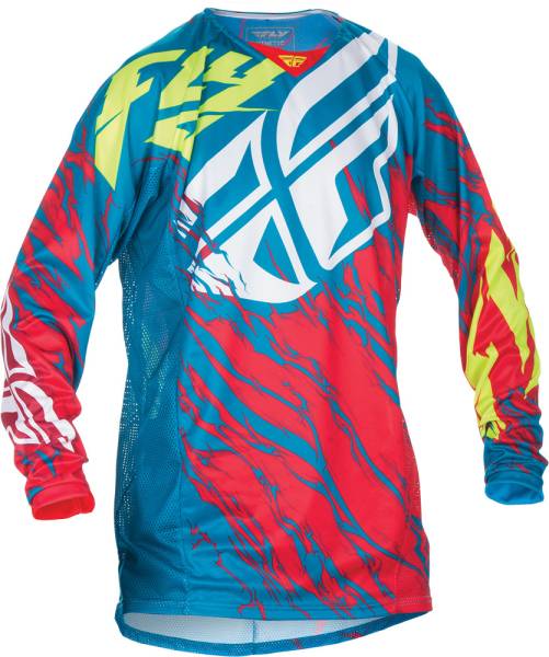 FLY RACING - KINETIC RELAPSE JERSEY TEAL/RED YL - Image 1