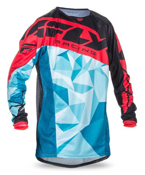 FLY RACING - KINETIC CRUX JERSEY DK.TEAL/RED 2X - Image 1