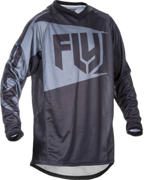 FLY RACING - PATROL JERSEY BLACK/GREY 2X - Image 1