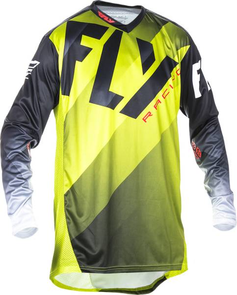 FLY RACING - LITE JERSEY LIME/BLACK/WHITE 2 - Image 1