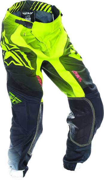 FLY RACING - LITE HYDROGEN PANT LIME/BLACK/WHITE SZ 28 - Image 1