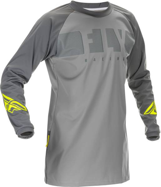 FLY RACING - WINDPROOF JERSEY GREY/HI-VIS 2X - Image 1