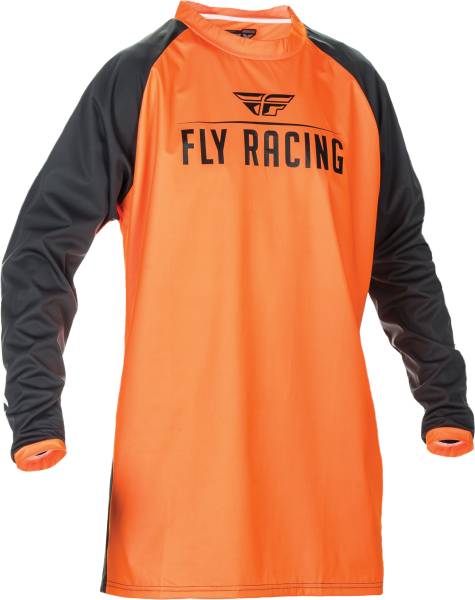 FLY RACING - WINDPROOF JERSEY FLOURESCENT ORANGE/BLACK 2X - Image 1