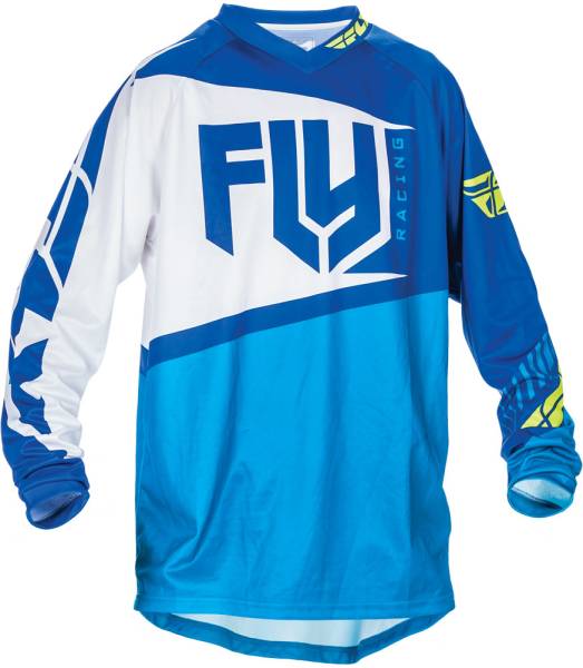 FLY RACING - F-16 JERSEY BLUE/HI-VIS 2X - Image 1