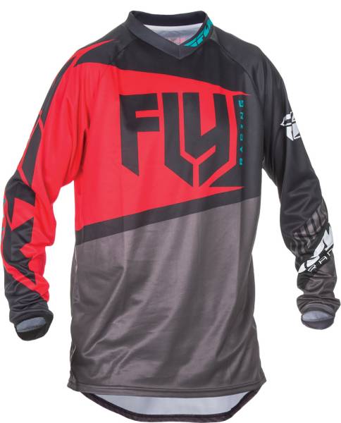 FLY RACING - F-16 JERSEY RED/BLACK/GREY 2X - Image 1