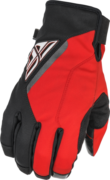 FLY RACING - YOUTH TITLE GLOVES BLACK/RED SZ 06 - Image 1