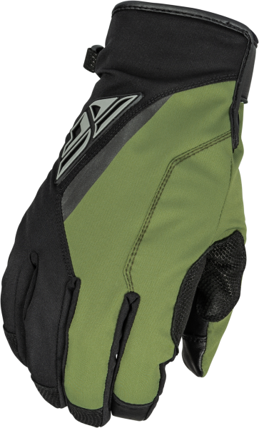 FLY RACING - TITLE LONG GLOVES BLACK/OLIVE 2X - Image 1