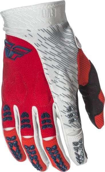 FLY RACING - EVOLUTION 2.0 GLOVES RED/GREY/WHITE SZ 6 - Image 1