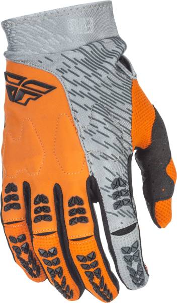 FLY RACING - EVOLUTION 2.0 GLOVES ORANGE/GREY SZ 6 - Image 1