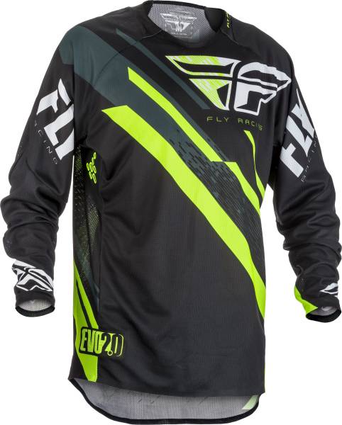 FLY RACING - EVOLUTION 2.0 JERSEY BLACK/HI-VIS/WHITE S - Image 1