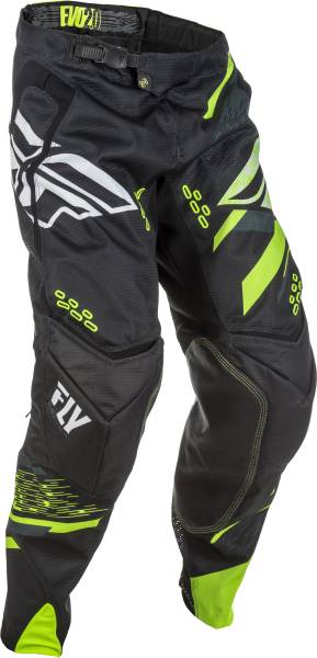 FLY RACING - EVOLUTION 2.0 PANTS BLACK/HI-VIS/WHITE SZ 26 - Image 1