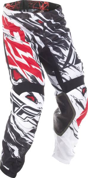 FLY RACING - KINETIC MESH PANTS BLACK/WHITE/RED SZ 26 - Image 1