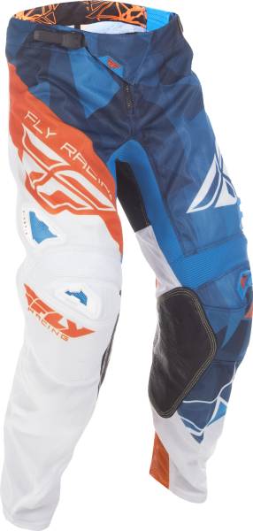 FLY RACING - KINETIC MESH PANTS BLUE/WHITE/ORANGE SZ 26 - Image 1