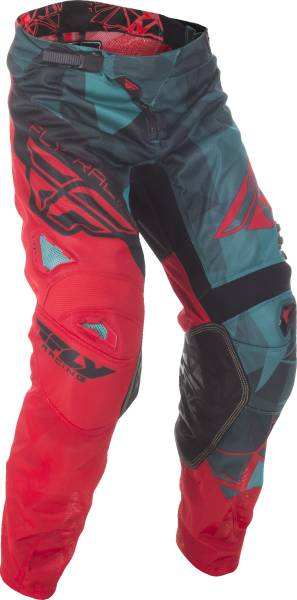 FLY RACING - KINETIC MESH PANTS TEAL/RED/BLACK SZ 28 - Image 1